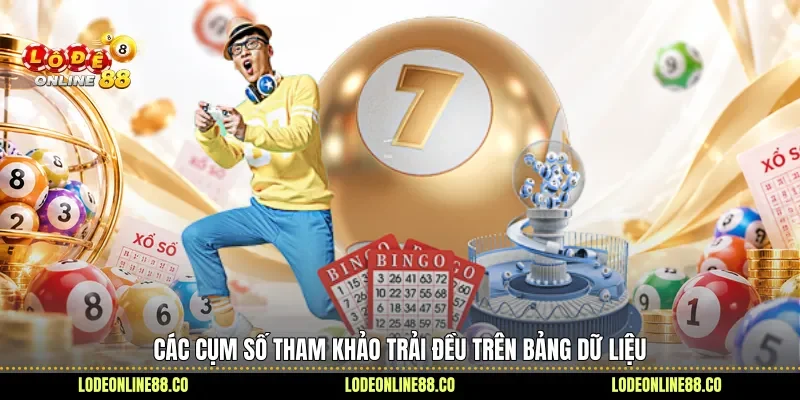 Dàn Đề 40 Số - Bật Mí Cách Mở Rộng Lựa Chọn Đầy Bất Ngờ 3 Các cụm số tham khảo trải đều trên bảng dữ liệu