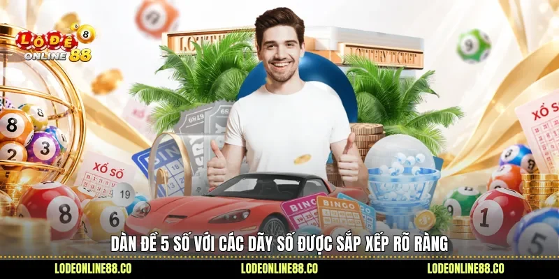 Dàn đề 5 số với các dãy số được sắp xếp rõ ràng 