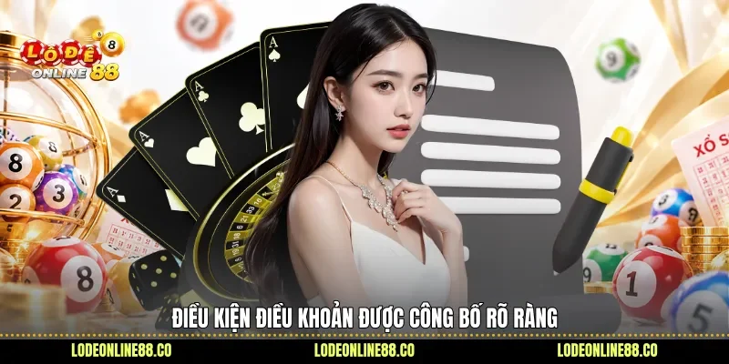 Điều Kiện Điều Khoản - Hiểu Rõ Quy Định, Tránh Sai Sót 1 Điều kiện điều khoản được công bố rõ ràng